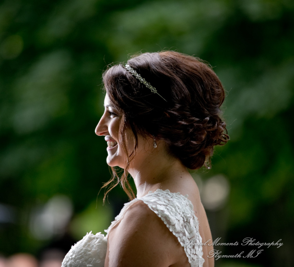 Krystal & Brian at Wellers East Garden Saline MI wedding photograph