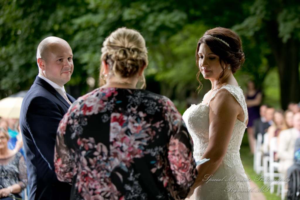 Krystal & Brian at Wellers East Garden Saline MI wedding photograph