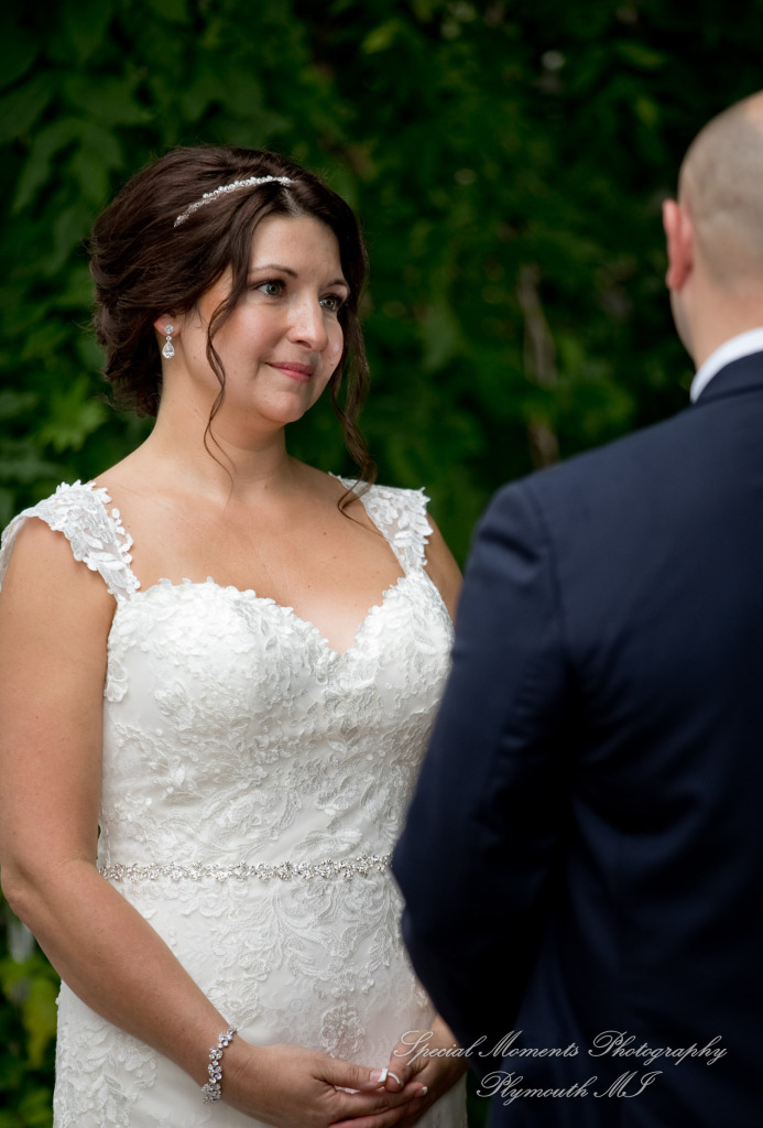 Krystal & Brian at Wellers East Garden Saline MI wedding photograph