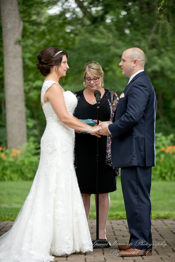 Krystal & Brian at Wellers East Garden Saline MI wedding photograph