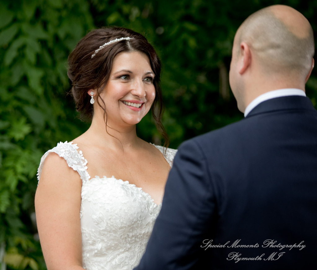 Krystal & Brian at Wellers East Garden Saline MI wedding photograph