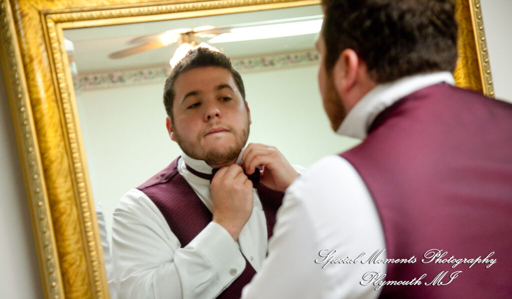 Leanne & Daniel at Christ the King Lutheran Southgate MI wedding photograph