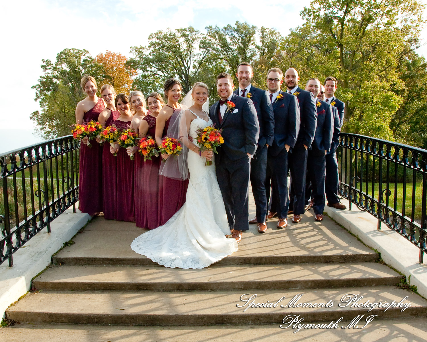 Leanne & Daniel at Elizabeth Park Trenton MI wedding photograph