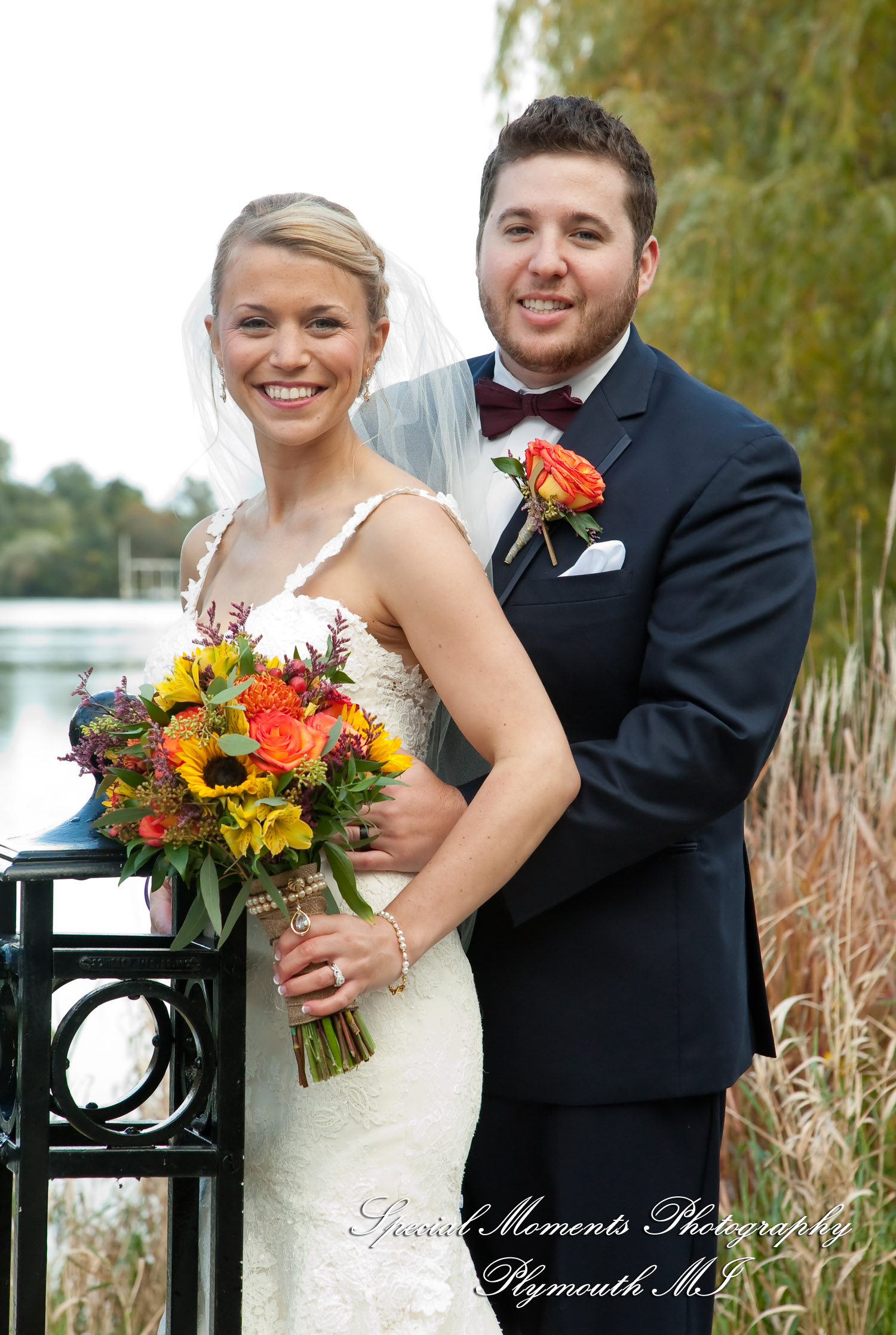 Leanne & Daniel at Elizabeth Park Trenton MI wedding photograph