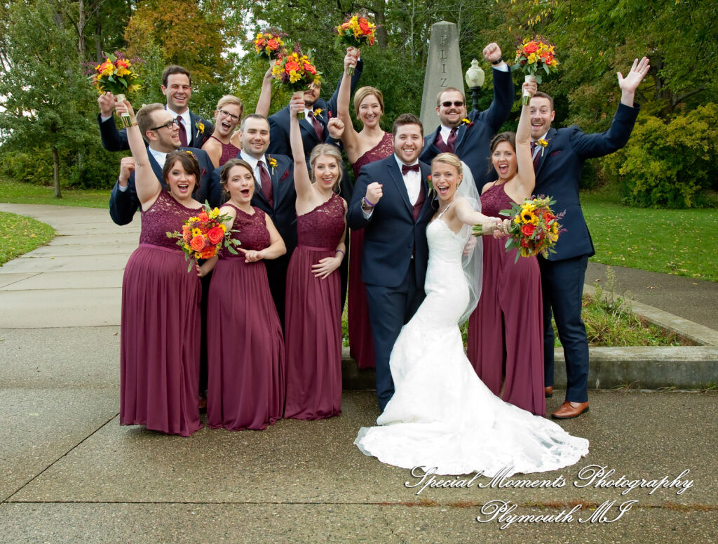 Leanne & Daniel at Elizabeth Park Trenton MI wedding photograph