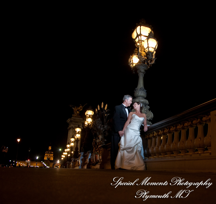 Pont Alexandre III Paris France wedding photograph
