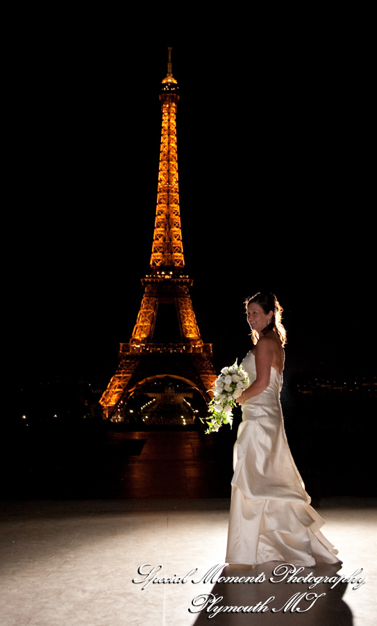 Eiffel Tower Paris France wedding photograph
