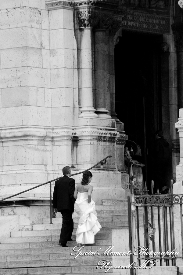 Sacre Coeur Basilica Montmartre Paris France wedding photograph