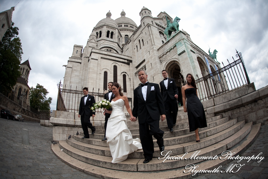 Sacre Coeur Basilica Montmartre Paris France wedding photograph