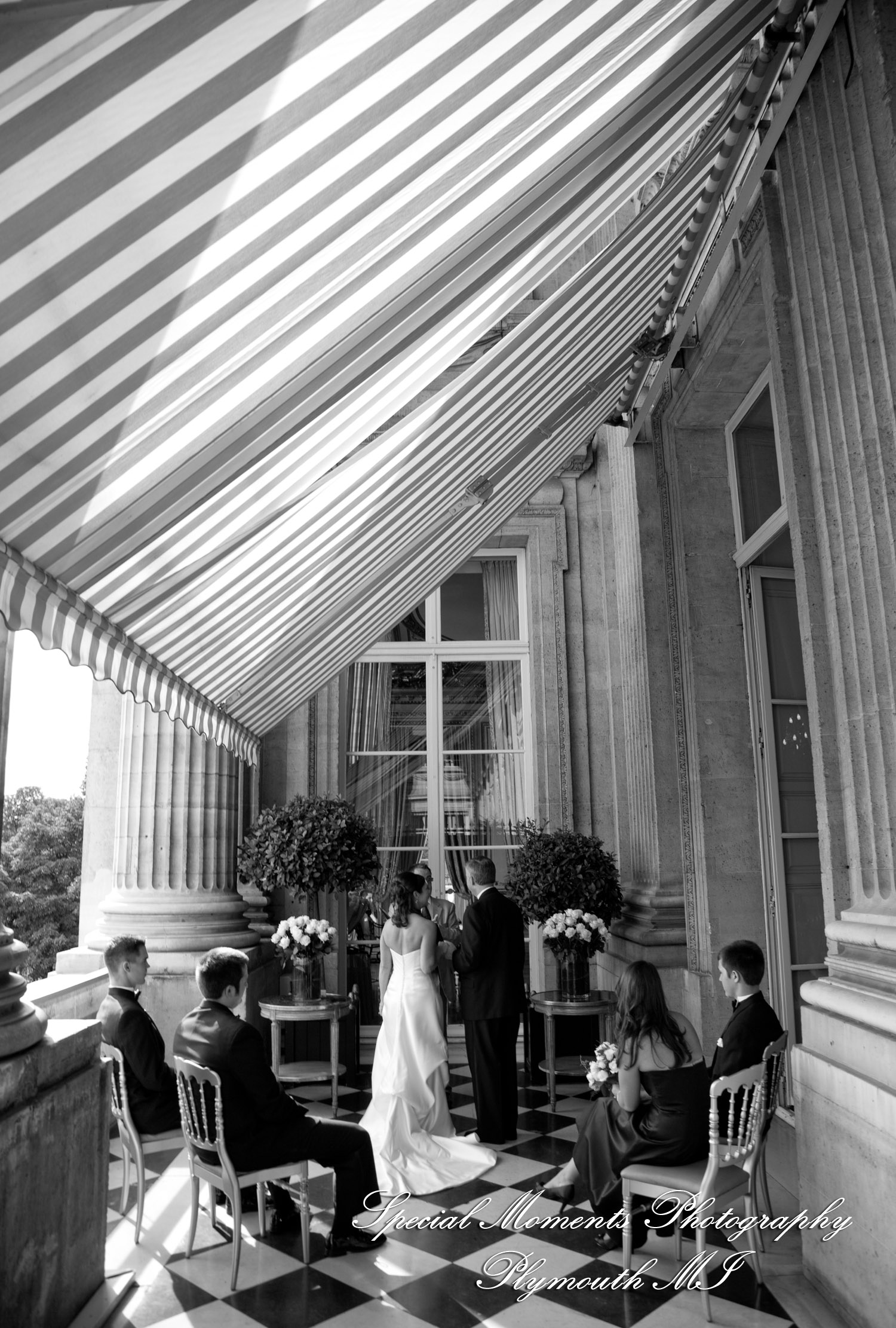 Mark & Colleen at Hotel de Crillon Paris France wedding photograph
