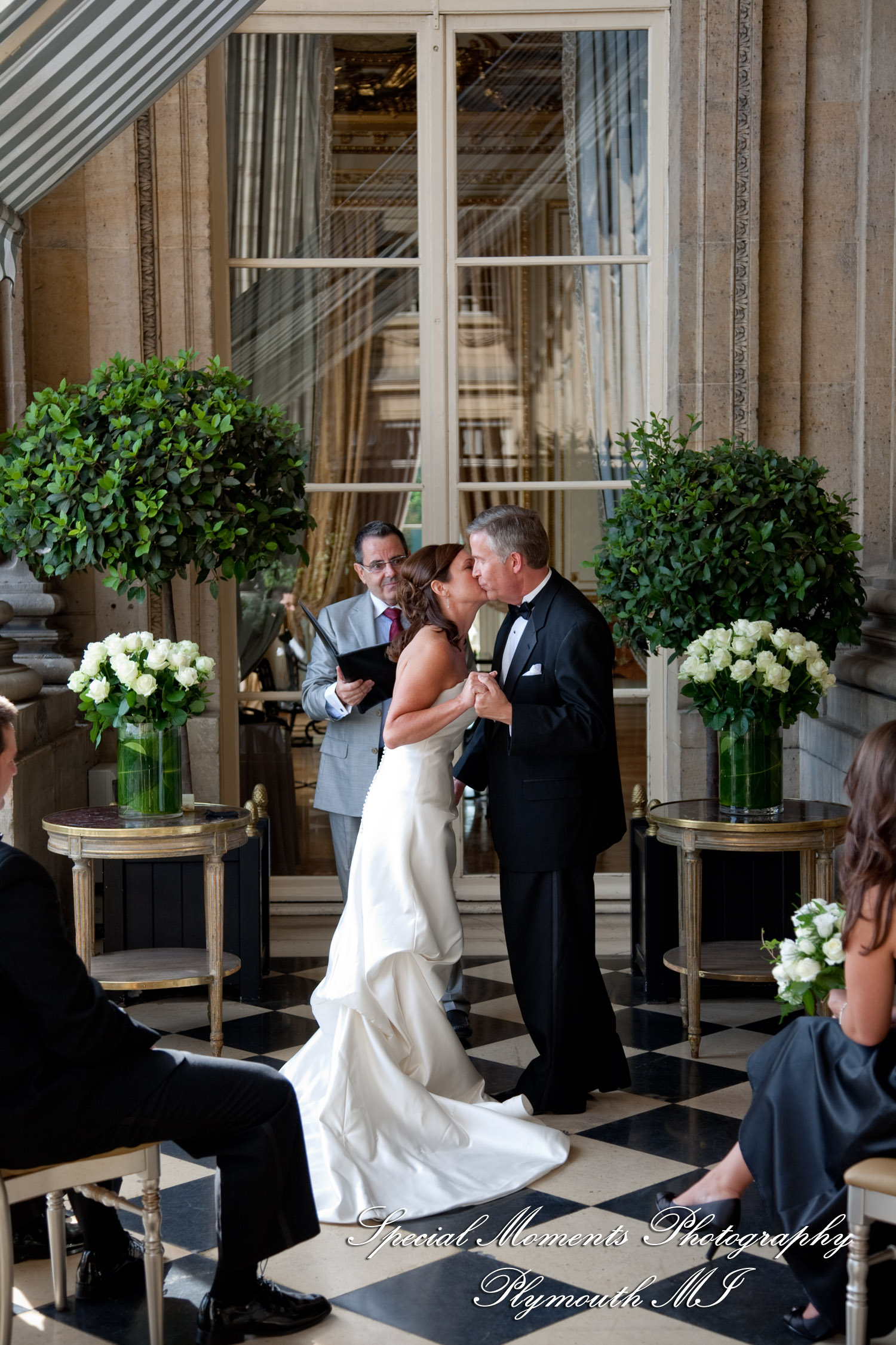 Mark & Colleen at Hotel de Crillon Paris France wedding photograph