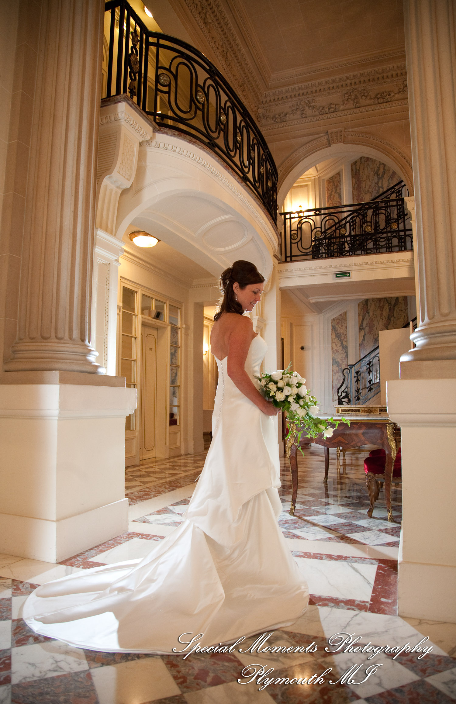 Mark & Colleen at Hotel de Crillon Paris France wedding photograph