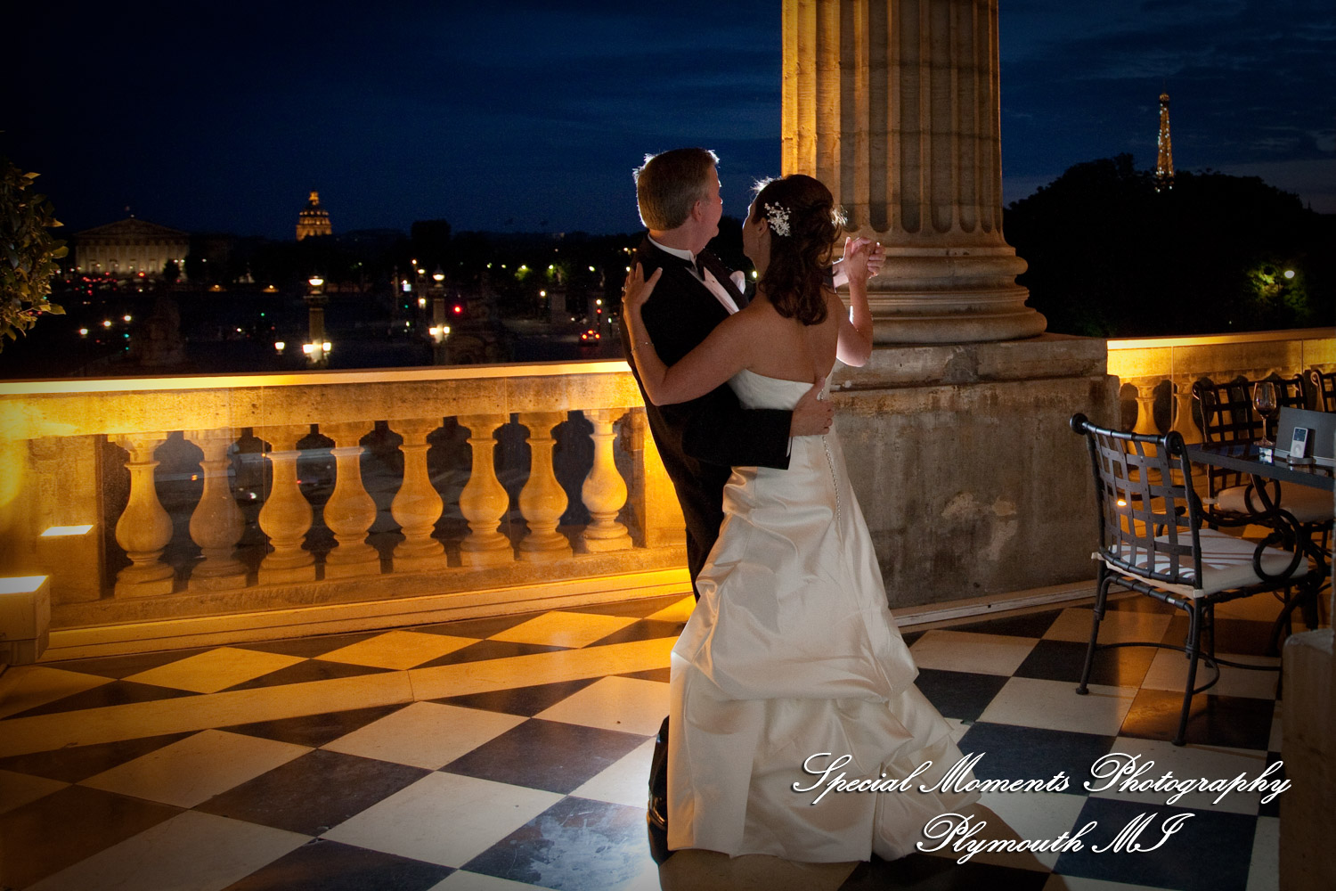 Mark & Colleen at Hotel de Crillon Paris France wedding photograph