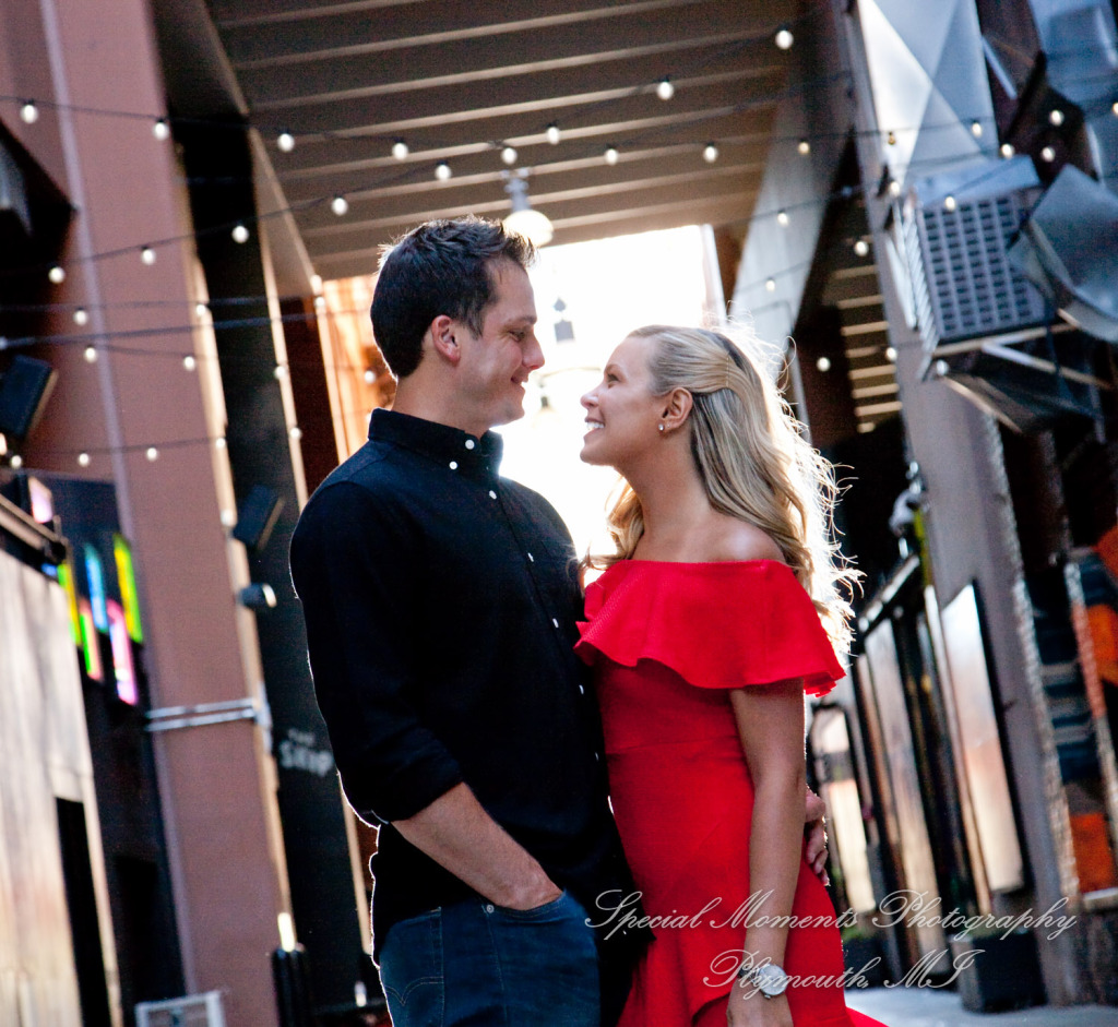 Kelsey & Ryan at The Belt & Z Lot Alley Detroit MI engagement photography