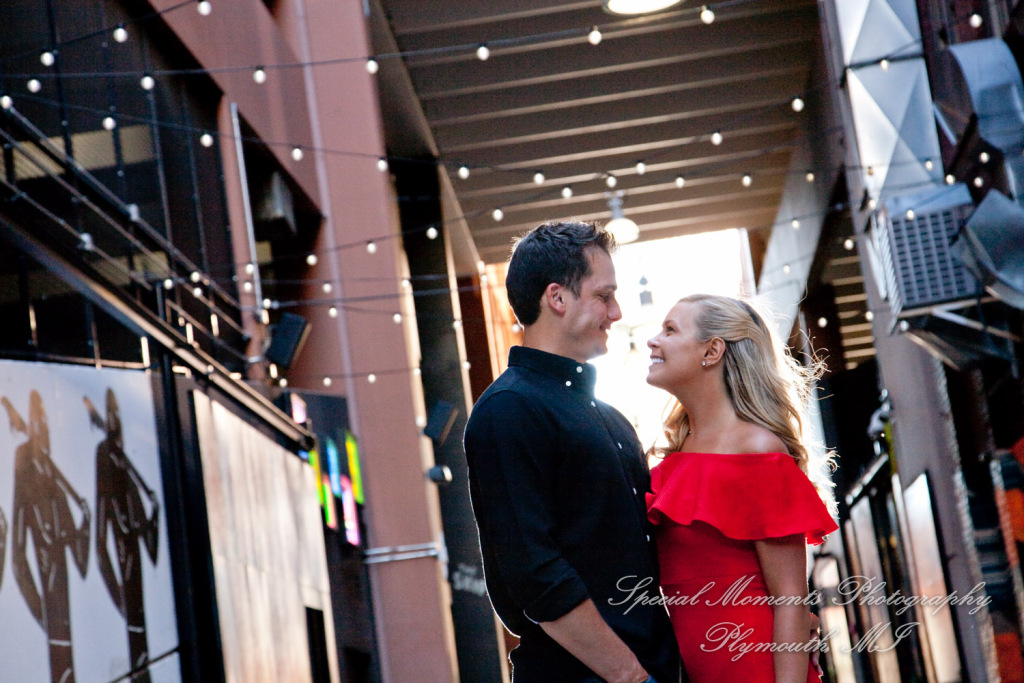 Kelsey & Ryan at The Belt & Z Lot Alley Detroit MI engagement photography