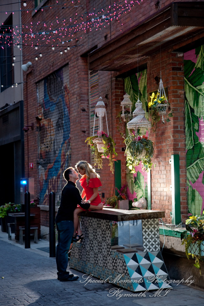 Kelsey & Ryan at The Belt & Z Lot Alley Detroit MI engagement photography