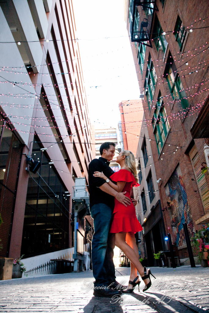 Kelsey & Ryan at The Belt & Z Lot Alley Detroit MI engagement photography