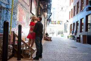 Kelsey & Ryan at The Belt & Z Lot Alley Detroit MI engagement photography