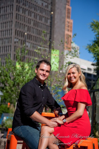 Kelsey & Ryan at The Belt & Z Lot Alley Detroit MI engagement photography