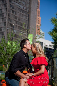 Kelsey & Ryan at The Belt & Z Lot Alley Detroit MI engagement photography