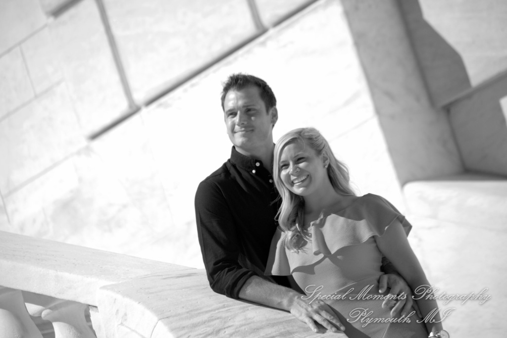 Kelsey & Ryan at The DIA Detroit MI engagement photography