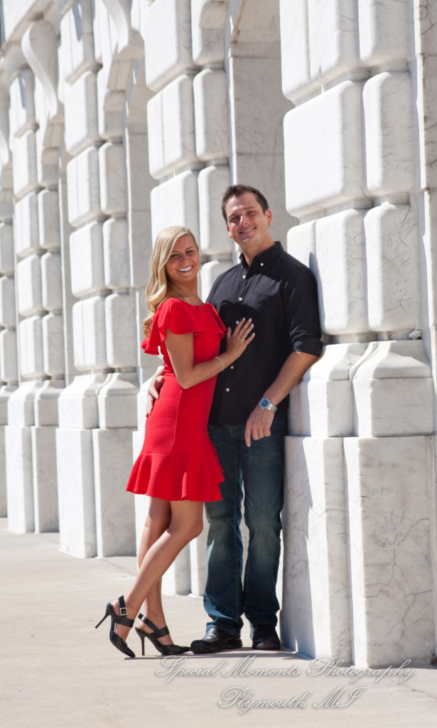 Kelsey & Ryan at The DIA Detroit MI engagement photography