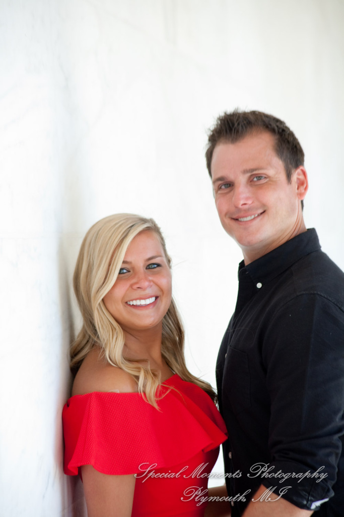 Kelsey & Ryan at The DIA Detroit MI engagement photography