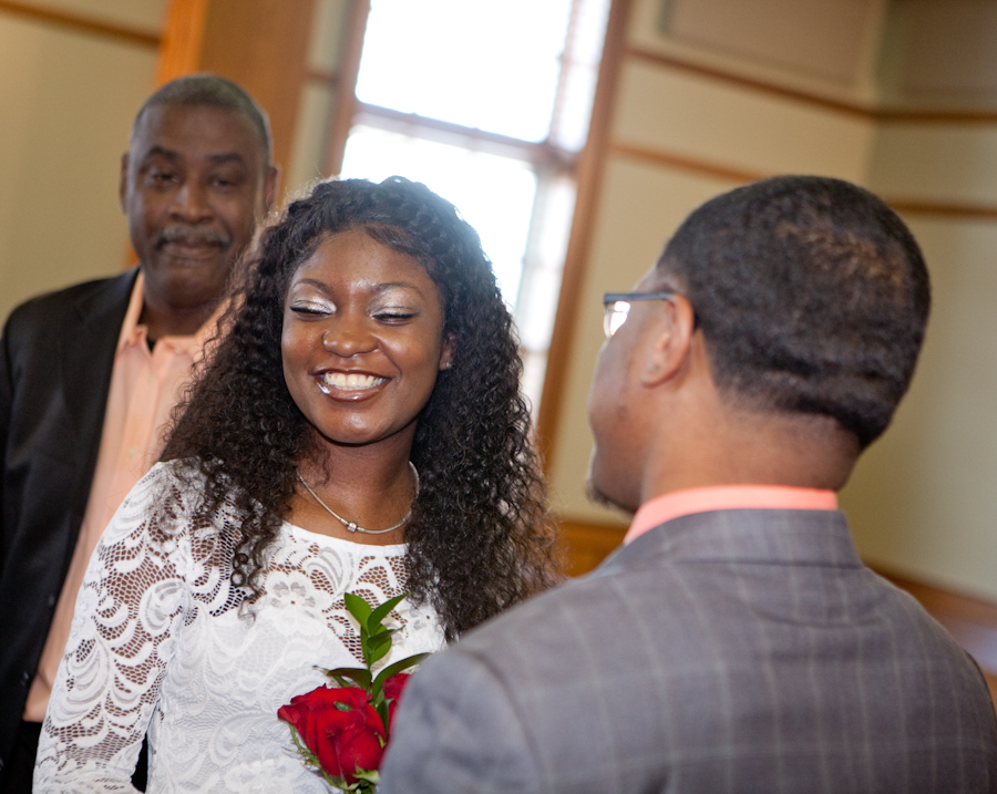 Candace & Jimmie at 35th District Court Plymouth MI wedding photography