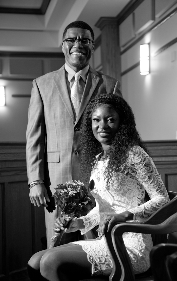 Candace & Jimmie at 35th District Court Plymouth MI wedding photography