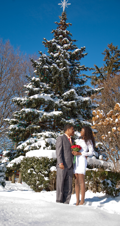 Candace & Jimmie at 35th District Court Plymouth MI wedding photography