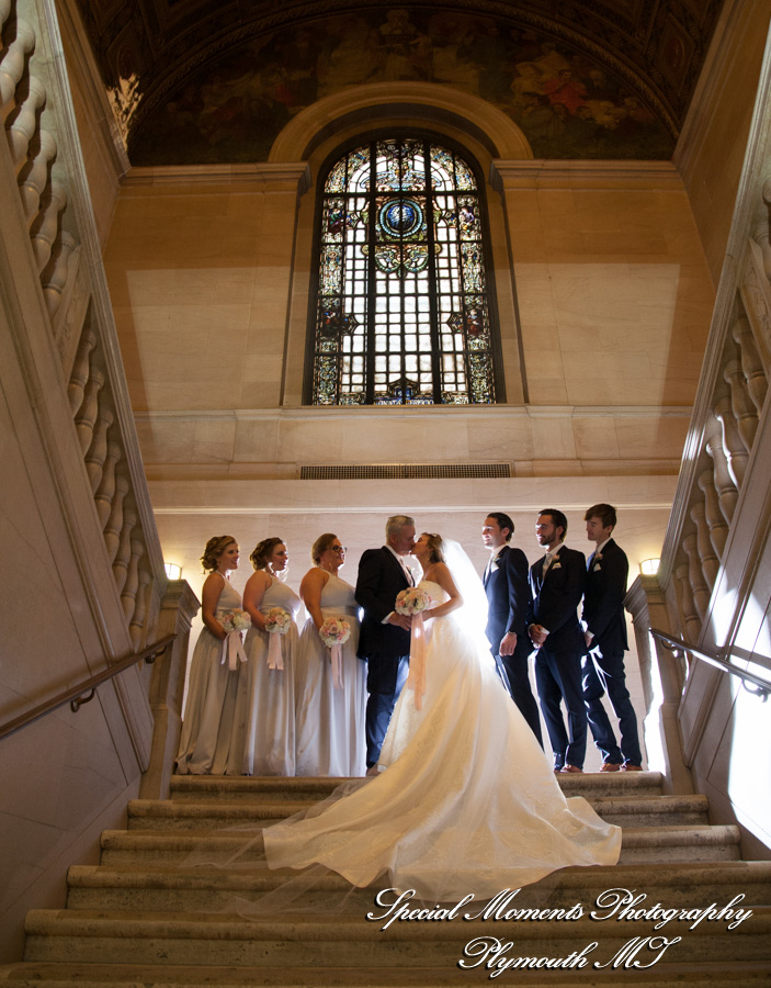 Detroit Library Detroit MI wedding photograph