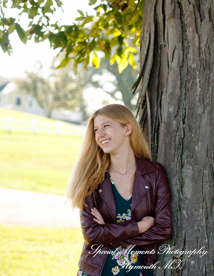 Clare B. at Plymouth Orchard Plymouth MI senior photography