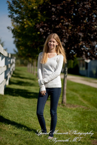 Clare B. at Plymouth Orchard Plymouth MI senior photography