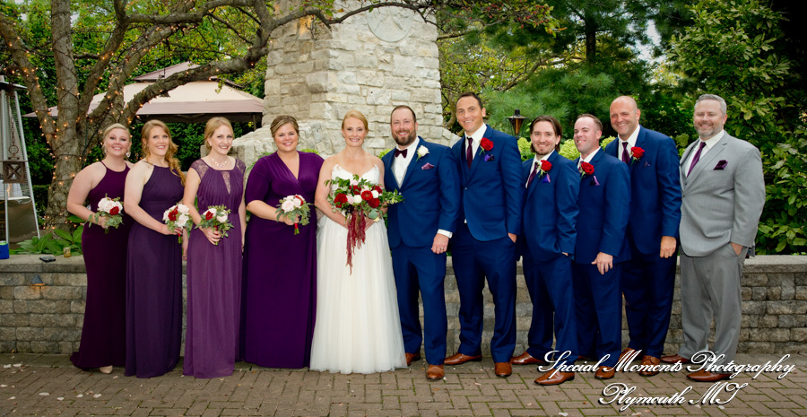 Sarah & Ryan at Cafe Cortina Farmington Hills MI wedding photograph