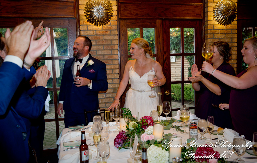 Sarah & Ryan at Cafe Cortina Farmington Hills MI wedding photograph