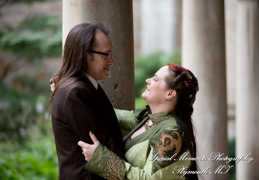 Law Quad Ann Arbor MI wedding photograph