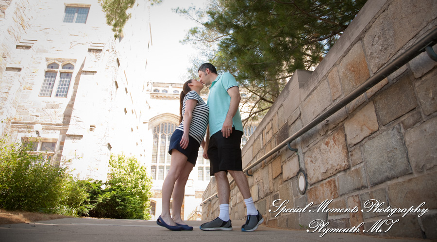 Law Quad Ann Arbor MI engagement photograph