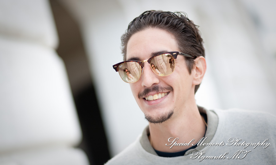 Madeleine & Stepanos at DIA Detroit MI engagement photography