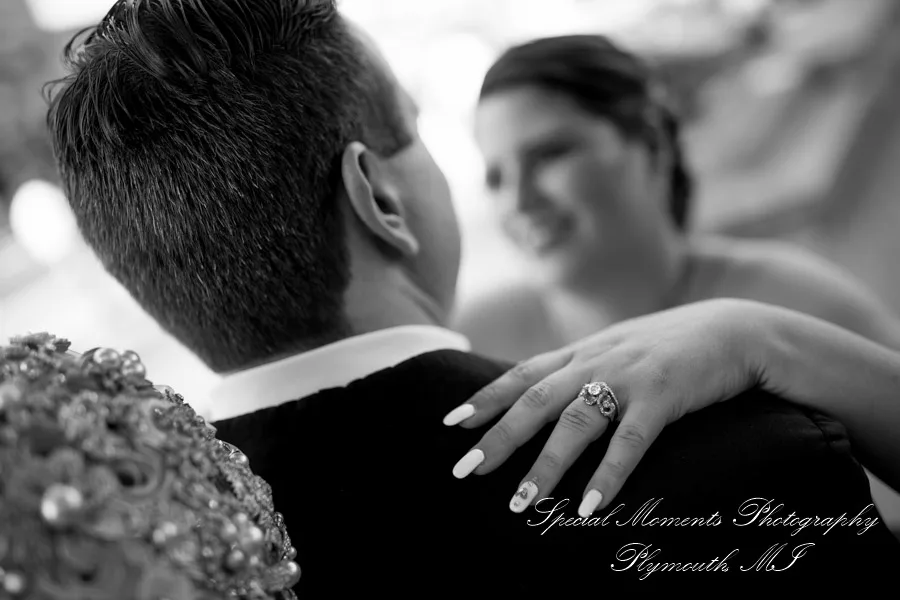 Downtown Northville MI wedding photograph