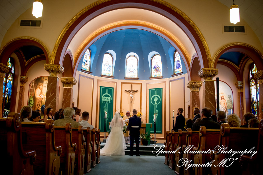 Shelby & Seth at Sts James, Cornelius & Cyprian Church Leslie MI wedding photography
