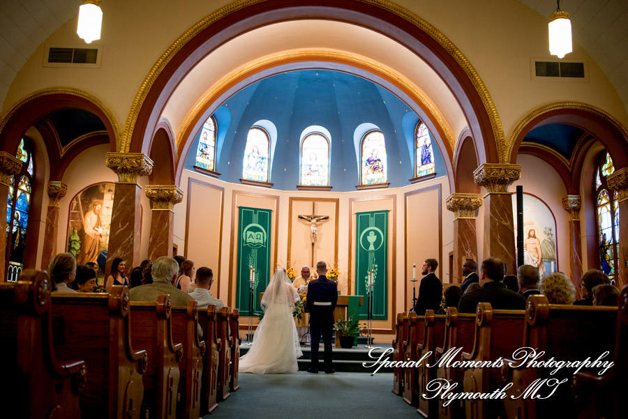 Sts James, Cornelius & Cyprian Church Leslie MI wedding photograph
