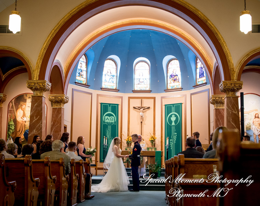 Shelby & Seth at Sts James, Cornelius & Cyprian Church Leslie MI wedding photography
