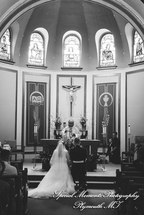 Shelby & Seth at Sts James, Cornelius & Cyprian Church Leslie MI wedding photography