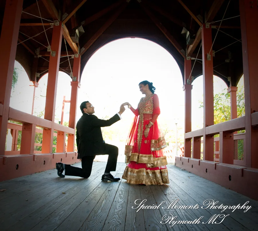 Ford Field Park Dearborn MI Hindu wedding photograph