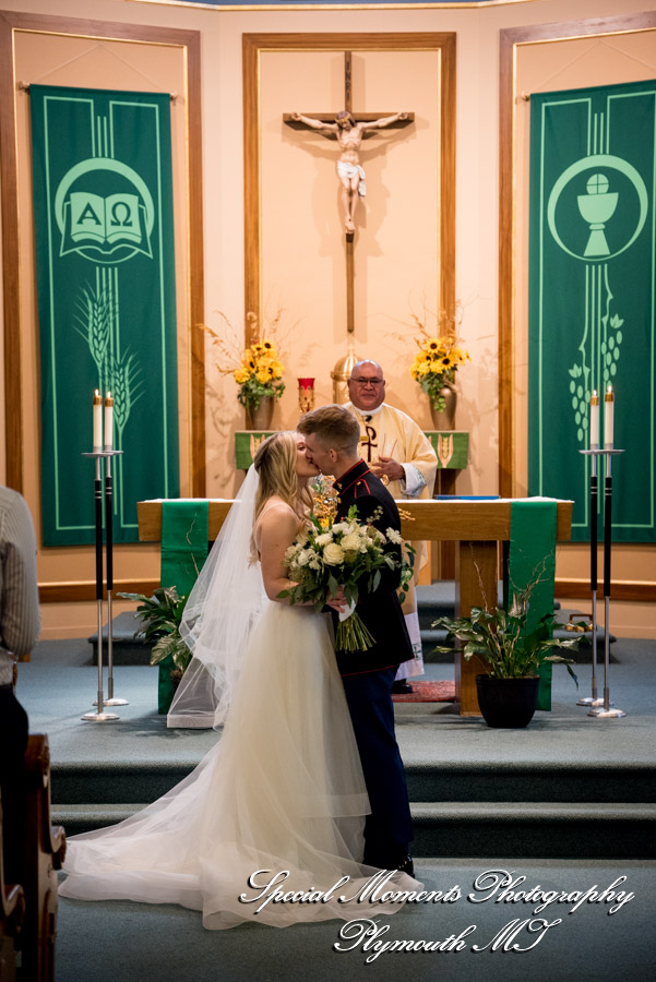 Shelby & Seth at Sts James, Cornelius & Cyprian Church Leslie MI wedding photography