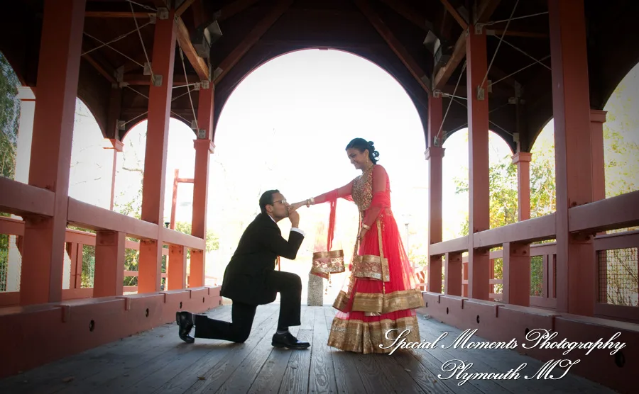 Ford Field Park Dearborn MI Hindu wedding photograph