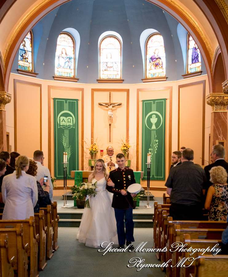 Shelby & Seth at Sts James, Cornelius & Cyprian Church Leslie MI wedding photography