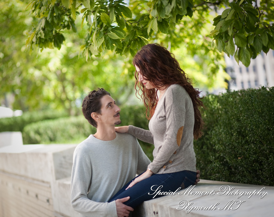 Madeleine & Stepanos at DIA Detroit MI engagement photography