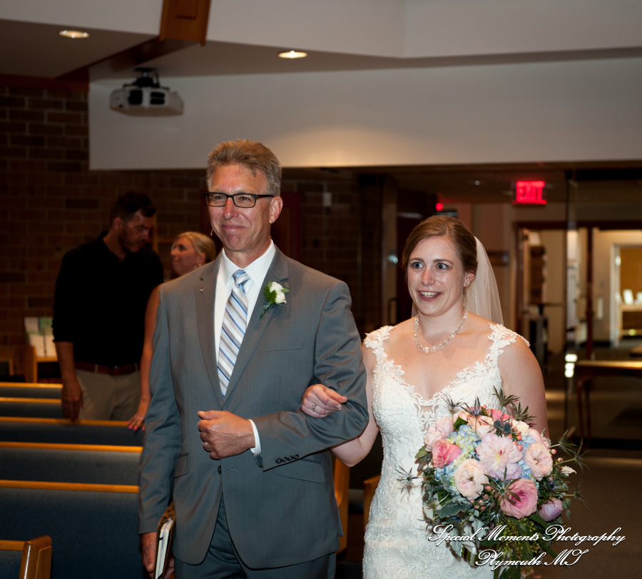 Katie & Dave at First United Methodist Brighton MI wedding photography