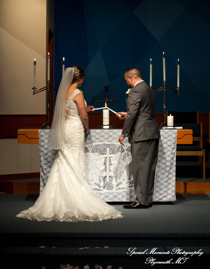 Katie & Dave at First United Methodist Brighton MI wedding photography